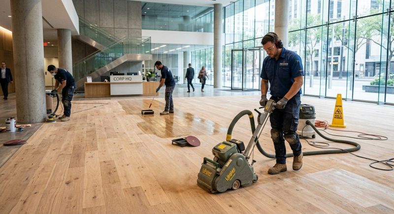 Our team working on Flooring Service projects in New Brunswick, NJ