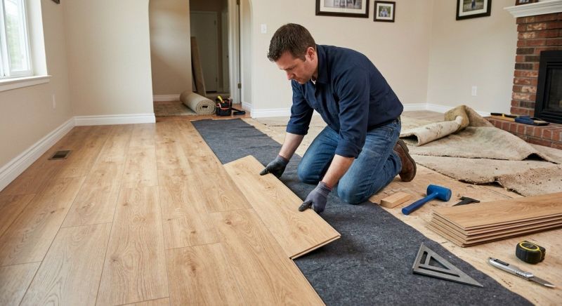 Laminate Floor Remodeling in New Brunswick, NJ
